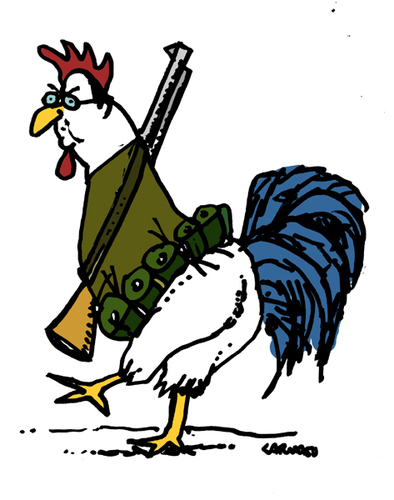 Cartoon: French Rooster (medium) by Carma tagged hollande,france,attack,terrorism,french