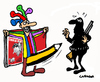 Cartoon: CharlieHebdo Returns (small) by Carma tagged charlie,hebdo,terrorism,cartoonist