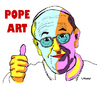 Cartoon: POPe Art (small) by Carma tagged pop,art,pope,francis