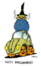 Cartoon: Wheels (small) by Carma tagged halloween,volkswagen,merkel,eu