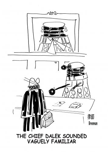 Cartoon: Daleks (medium) by Paul Brennan tagged legal,cartoon,lawyer,court,solicitor,paul,brennan
