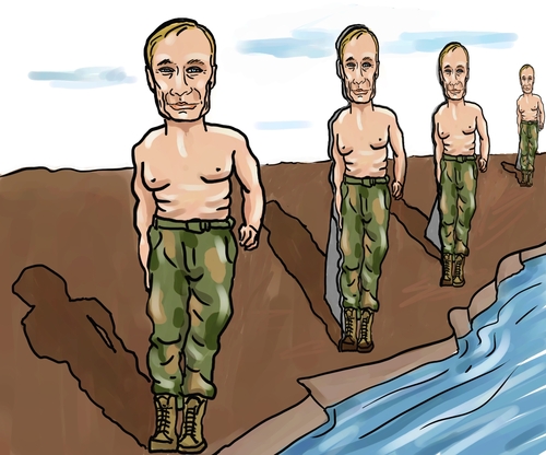 Cartoon: Mr. Potemkin (medium) by Ralf Conrad tagged putin,nato,ukraine,russland