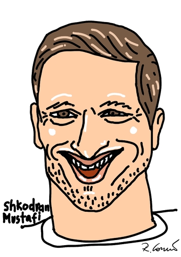 Cartoon: Shkodran Mustafi (medium) by Ralf Conrad tagged shkodran,mustafi,wm,2014