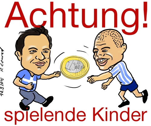 Cartoon: Spielende Kinder (medium) by Ralf Conrad tagged politik,tsirpas,faroukis,griechenland,europa