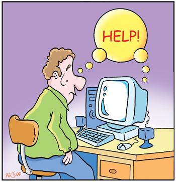 Cartoon: TP0012computers (medium) by comicexpress tagged computer,computers,geek,help,technology