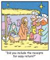 Cartoon: TP0244christmas (small) by comicexpress tagged stable jesus christ mary joseph manger wise king kings shepherd shepherds angels angel nativity bible god saviour inn donkey reciept gifts presents return unwanted