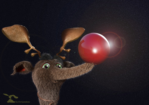 Cartoon: Rudolf (medium) by Rüsselhase tagged rudolf,weihnachten,rot,nase,lustig,renntier,xmas
