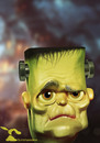 Cartoon: Frankensteins Monster (small) by Rüsselhase tagged frankenstein halloween monster