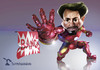 Cartoon: Iron Man BANG (small) by Rüsselhase tagged iron,man,civil,war,marvel