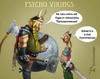 Cartoon: Psycho Vikings 1 (small) by Rüsselhase tagged wikinger,schmerzen,axt,schild,psychosomatisch,helm