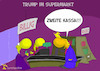 Cartoon: Trump (small) by Rüsselhase tagged trump,shopping,kassa
