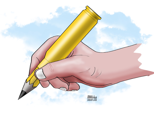 Cartoon: Bullet pencils (medium) by jabar tagged bullet,pencils