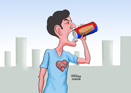 Cartoon: drink (medium) by jabar tagged addiction,to,harmful,beverages