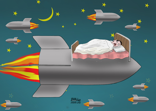 Cartoon: Life and War (medium) by jabar tagged trump