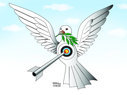 Cartoon: peace (medium) by jabar tagged peace