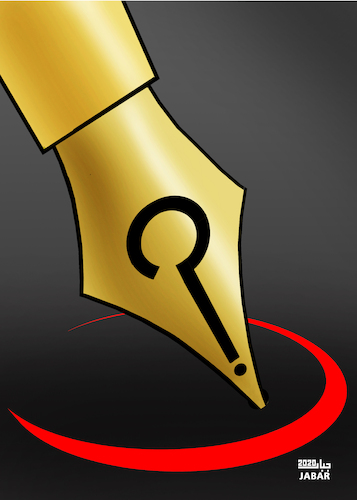 Cartoon: pen (medium) by jabar tagged pen