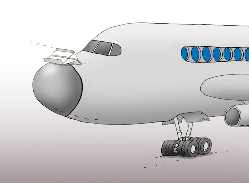 Cartoon: airair (medium) by Lubomir Kotrha tagged air,tourism,corona,world