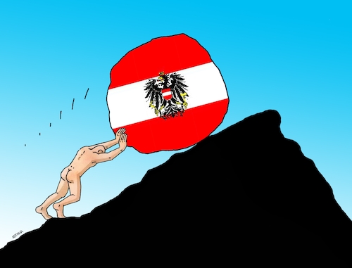 Cartoon: austriasizyf (medium) by Lubomir Kotrha tagged austria,elections,austria,elections