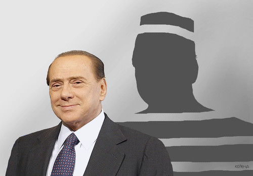 Cartoon: berlusconi1 (medium) by Lubomir Kotrha tagged berlusconi,silvio