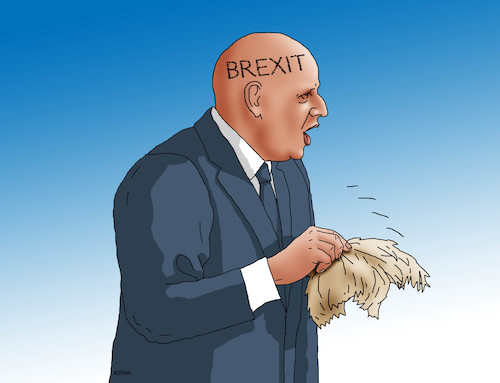 Cartoon: brexhair (medium) by Lubomir Kotrha tagged eu,euro,britania,libra,brexit,boris,johnson