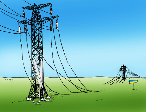 Cartoon: elenoznic (medium) by Lubomir Kotrha tagged slovakia,ukraine,oil,electricity,fico,zelensky,slovakia,ukraine,oil,electricity,fico,zelensky