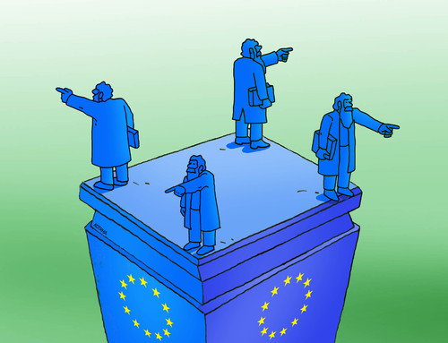 Cartoon: eusmery (medium) by Lubomir Kotrha tagged eu,euro,libra,dollar,world,brexit