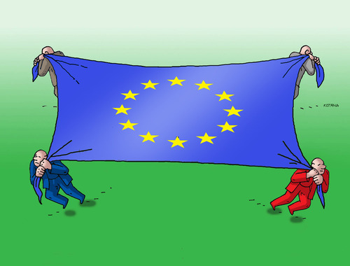 Cartoon: eutrhanie (medium) by Lubomir Kotrha tagged eu,euro,libra,dollar,world,brexit