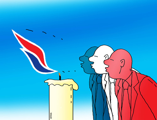 Cartoon: francefuuu (medium) by Lubomir Kotrha tagged france,vote,elections,marine,le,pen,national,hollande,sarkozy