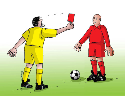 Cartoon: futfarba-bez (medium) by Lubomir Kotrha tagged football,football