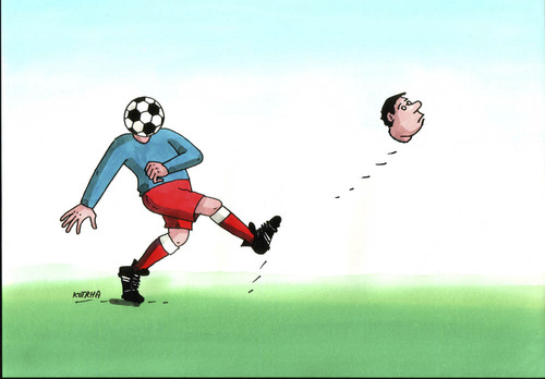 Cartoon: futhlava (medium) by Lubomir Kotrha tagged soccer
