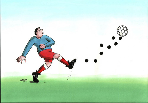 Cartoon: futpad (medium) by Lubomir Kotrha tagged soccer