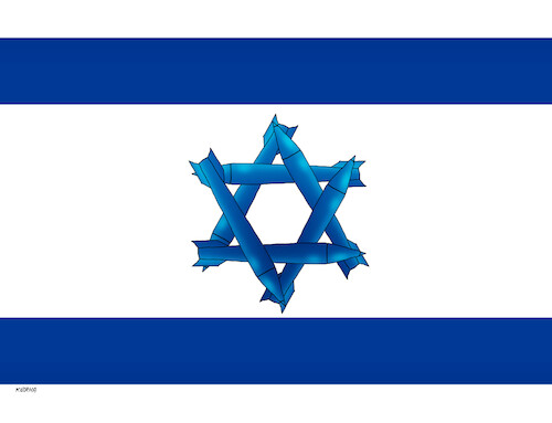 israel flags hamas war 7x