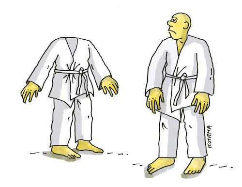 Cartoon: judohlav (medium) by Lubomir Kotrha tagged sport,judo,sport,judo
