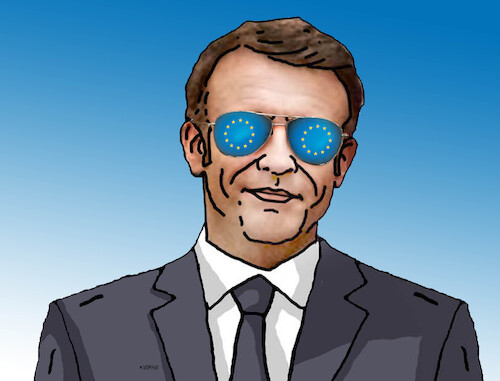 Cartoon: macroneu (medium) by Lubomir Kotrha tagged european,union,european,union