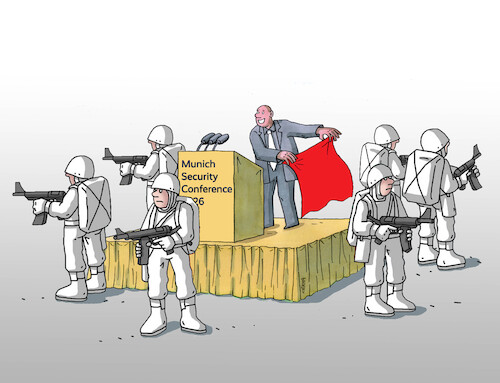 Cartoon: munichsecur (medium) by Lubomir Kotrha tagged germany,munich,security,conference,germany,munich,security,conference