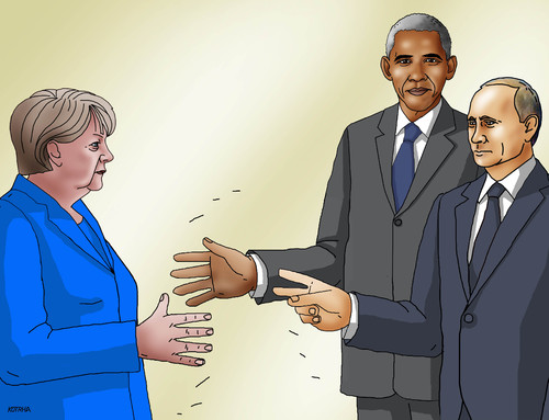 Cartoon: papernoznice (medium) by Lubomir Kotrha tagged forbes,world,putin,merkel,obama