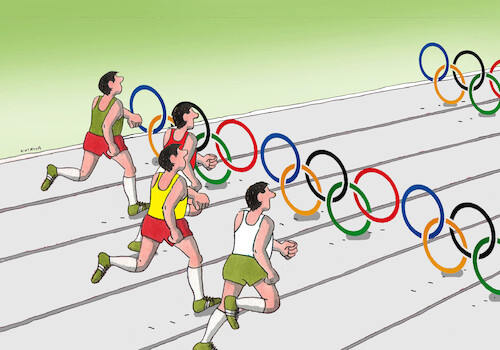 Cartoon: prekaz24 (medium) by Lubomir Kotrha tagged olympic,games,2024,paris,france,olympic,games,2024,paris,france