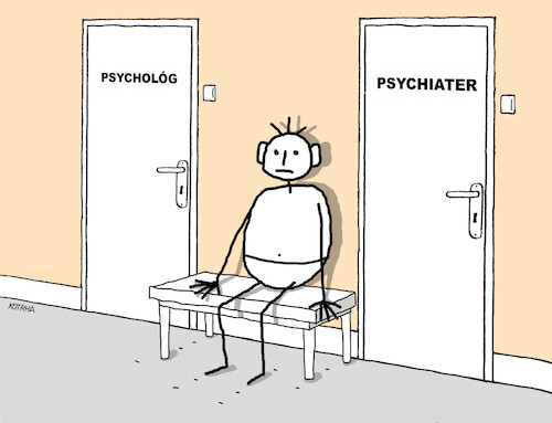 Cartoon: psycho24 (medium) by Lubomir Kotrha tagged psycho,psycho