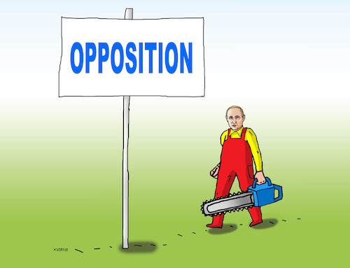 Cartoon: putopozic24-en (medium) by Lubomir Kotrha tagged putin,russia,opposition,navalnyj,putin,russia,opposition,navalnyj