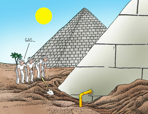 Cartoon: pyraplyn (medium) by Lubomir Kotrha tagged gas,gas