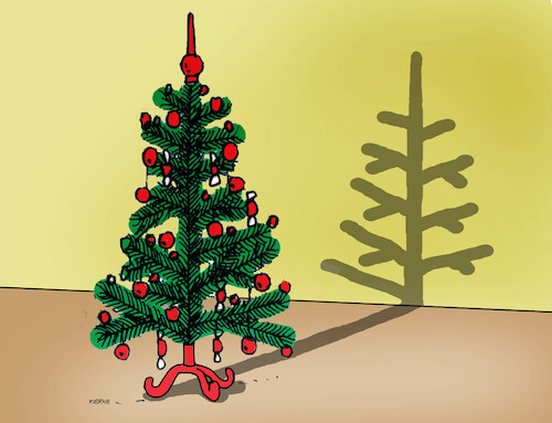 Cartoon: stromtien (medium) by Lubomir Kotrha tagged christmas,santa,claus,christmas,santa,claus