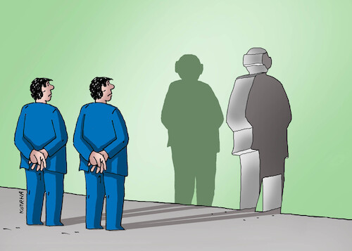 Cartoon: tienomur26 (medium) by Lubomir Kotrha tagged shadows,on,the,wall,shadows,on,the,wall