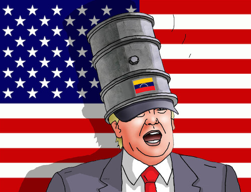 Cartoon: trumpsud (medium) by Lubomir Kotrha tagged usa,venezuela,trump,maduro,usa,venezuela,trump,maduro