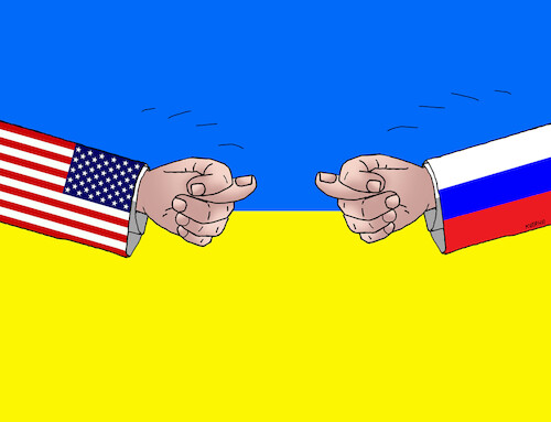 Cartoon: ukrafigy (medium) by Lubomir Kotrha tagged ukraine,russia,usa,putin,biden,eu,nato,war,peace,ukraine,russia,usa,putin,biden,eu,nato,war,peace