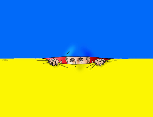Cartoon: ukrakuk (medium) by Lubomir Kotrha tagged ukraine,russia,putin,biden,usa,eu,nato,war,peace,sanction,ukraine,russia,putin,biden,usa,eu,nato,war,peace,sanction
