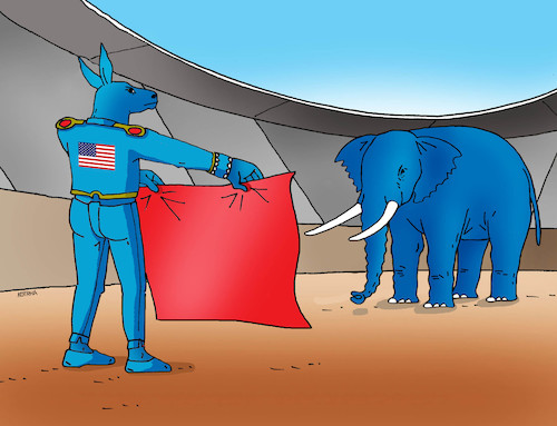 Cartoon: usatoro (medium) by Lubomir Kotrha tagged usa,donald,trump,elections,dollar