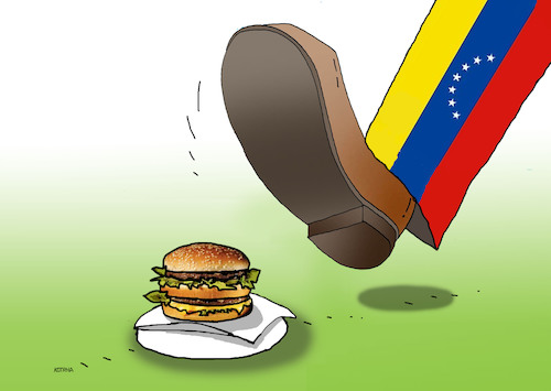 Cartoon: veneslap (medium) by Lubomir Kotrha tagged maduro,venezuela,usa