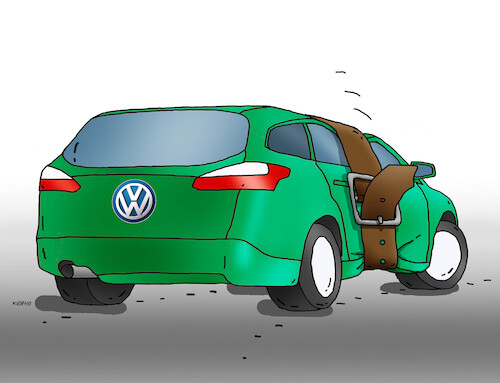 Cartoon: vwopasok (medium) by Lubomir Kotrha tagged volkswagen,auto,germany,crisis,volkswagen,auto,germany,crisis