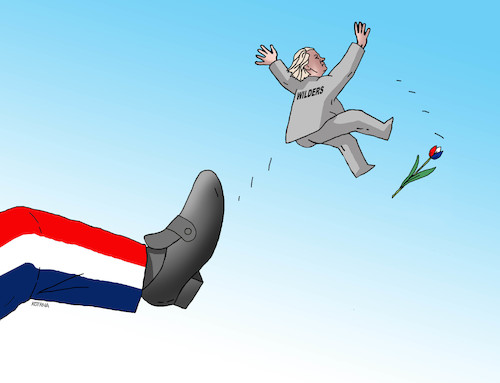 Cartoon: wilders (medium) by Lubomir Kotrha tagged geert,wilders,holland,elections,europe