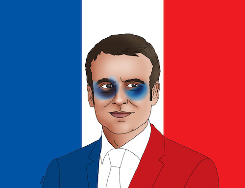 Cartoon: France elections 2024 (medium) by Lubomir Kotrha tagged france,elections,macron,le,pen,france,elections,macron,le,pen